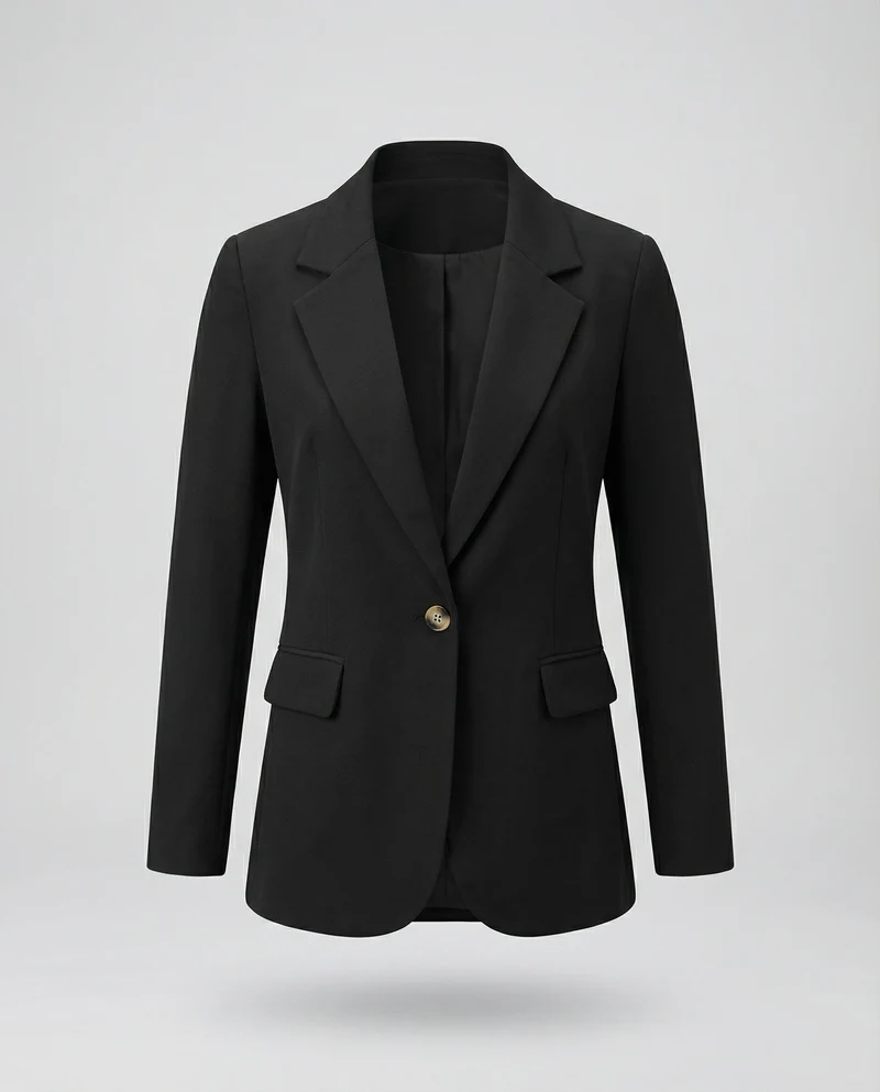 Damen Schlichte Einreiher Longblazer