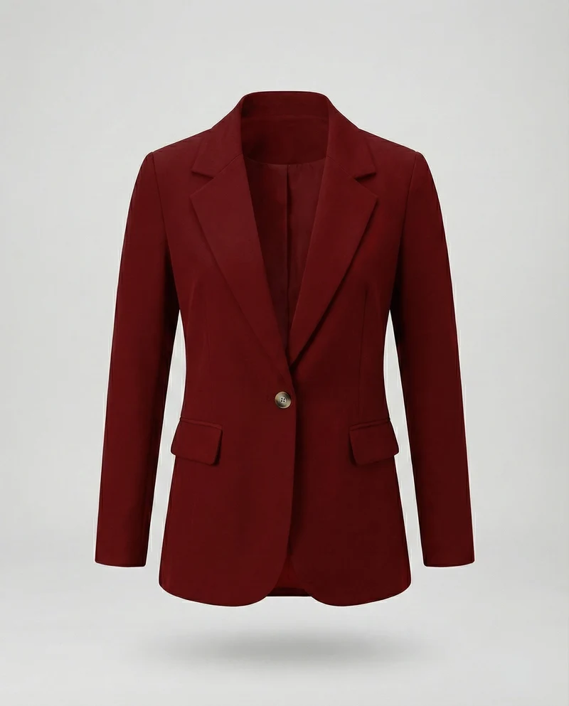 Damen Schlichte Einreiher Longblazer
