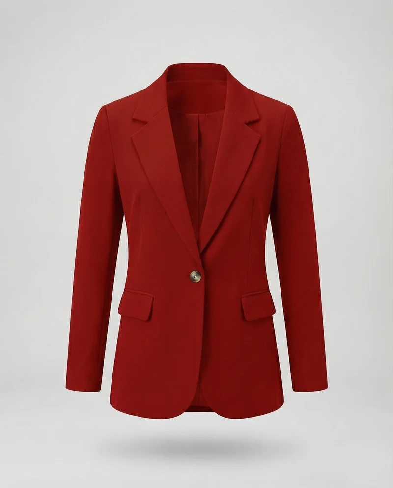 Damen Schlichte Einreiher Longblazer