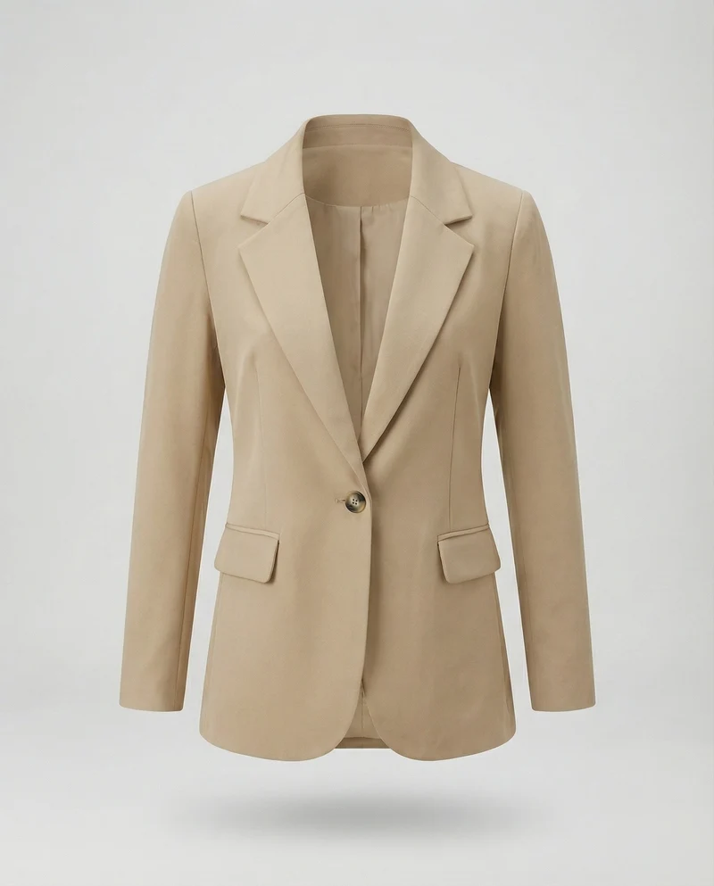 Damen Schlichte Einreiher Longblazer