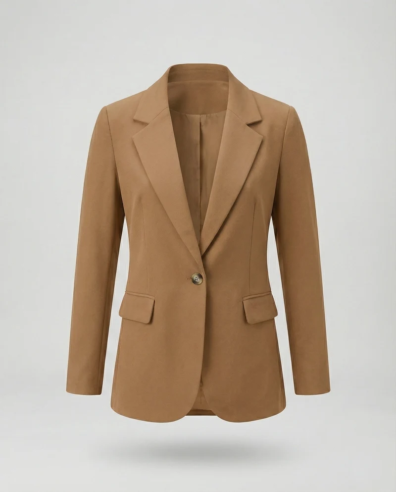 Damen Schlichte Einreiher Longblazer