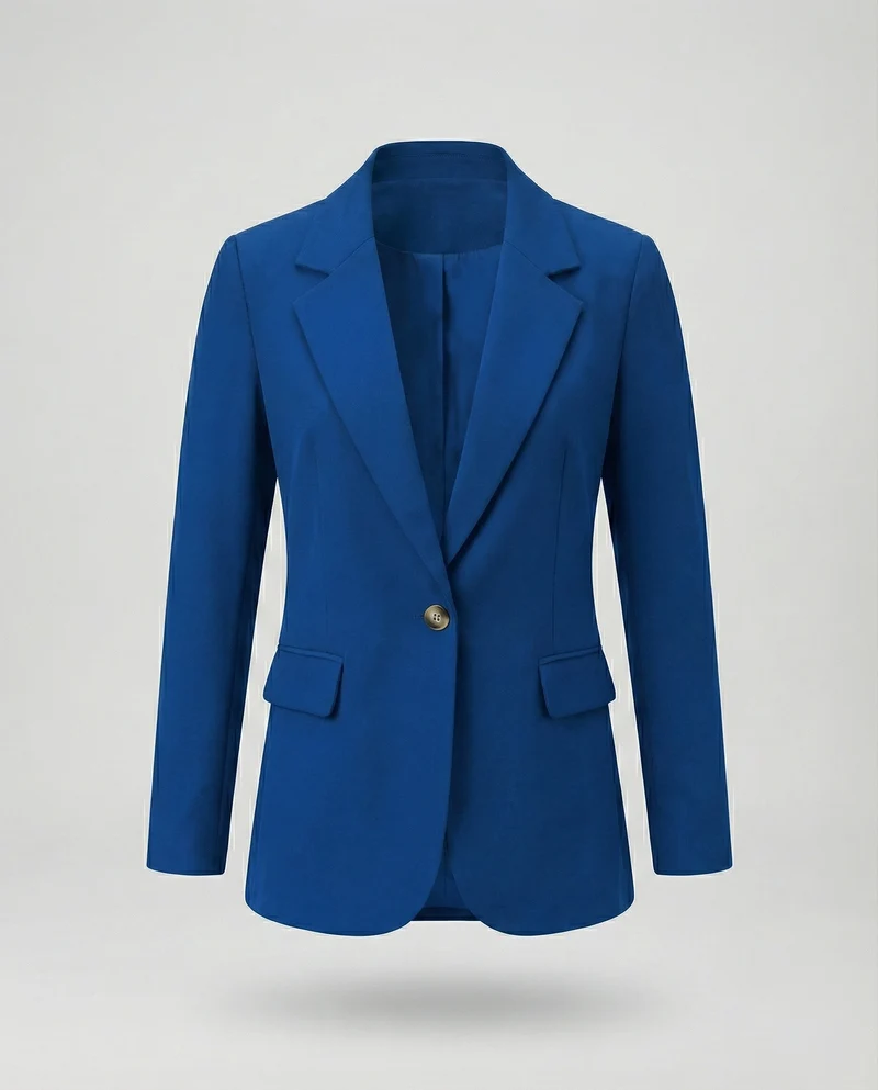 Damen Schlichte Einreiher Longblazer