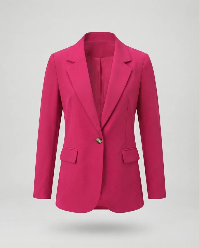 Damen Schlichte Einreiher Longblazer