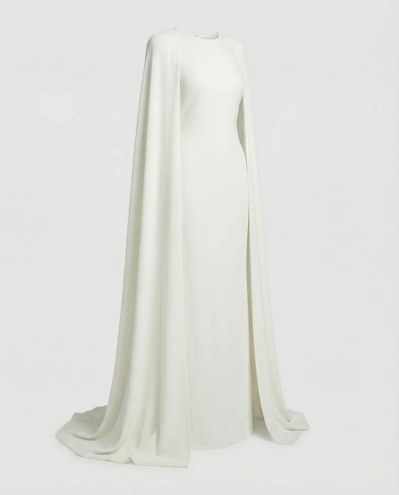 Damen Abendkleid elegant mit Cape