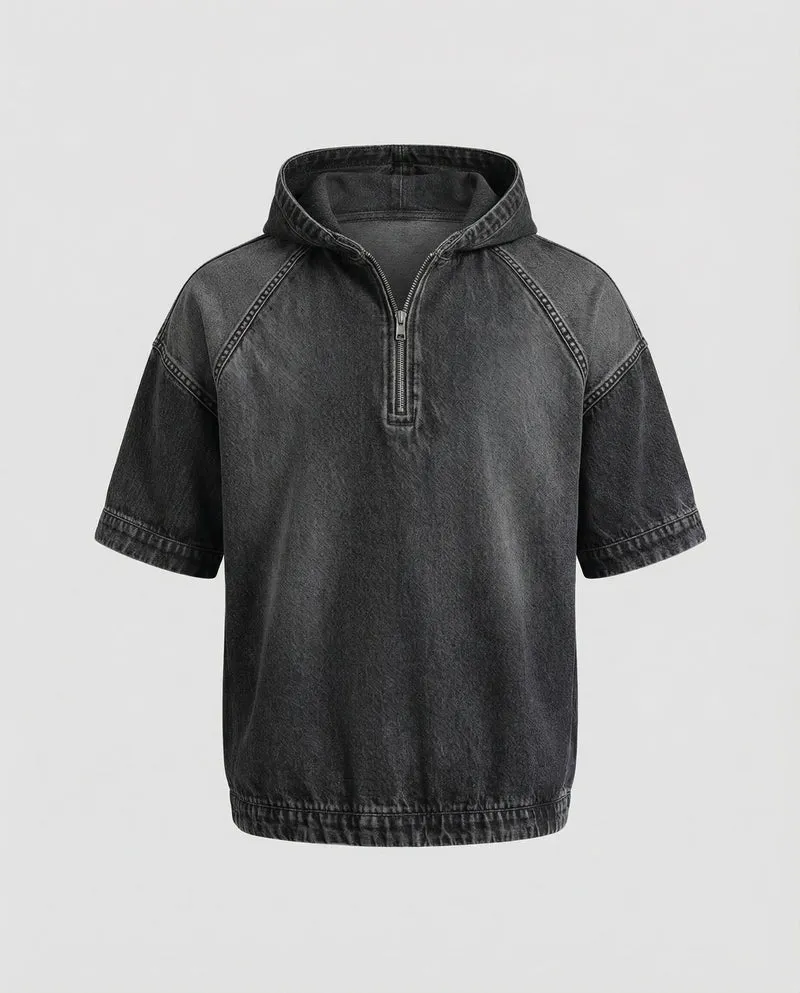 Herren Jeansoptik Raglan-Hoodie