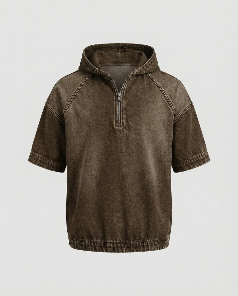 Herren Jeansoptik Raglan-Hoodie
