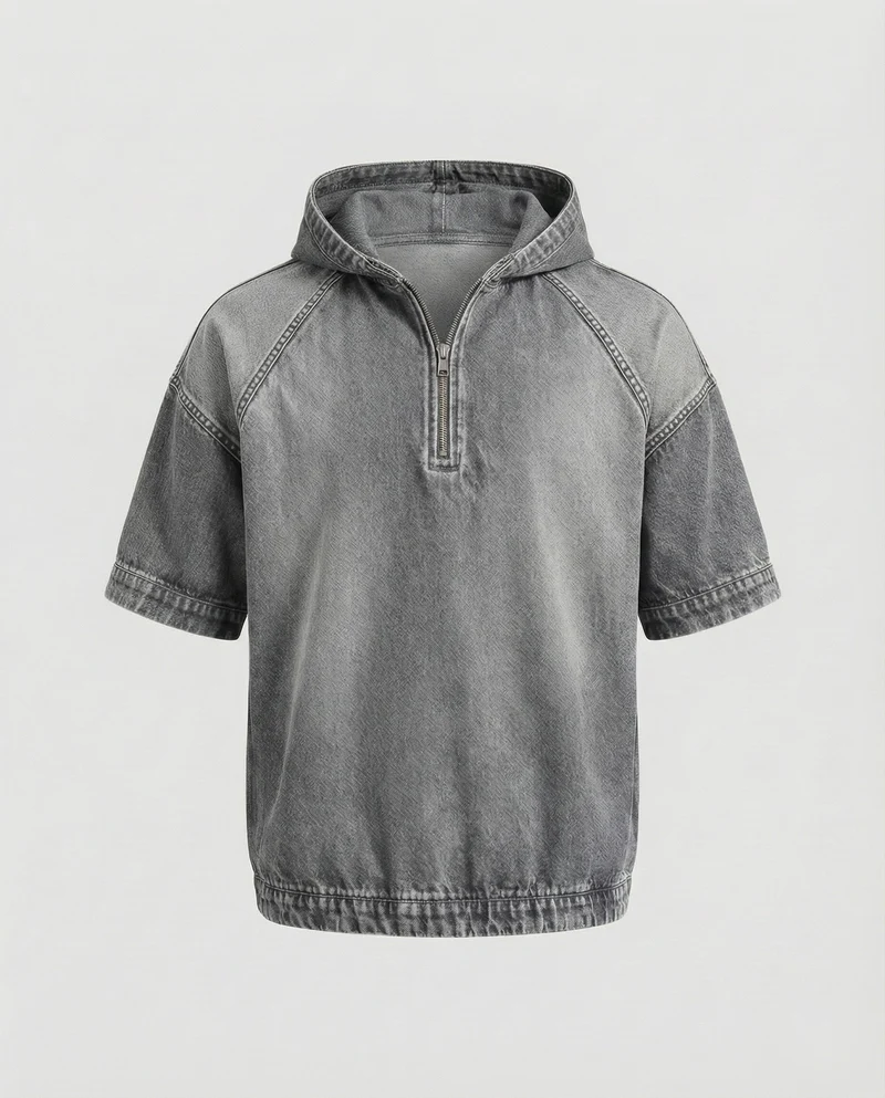 Herren Jeansoptik Raglan-Hoodie
