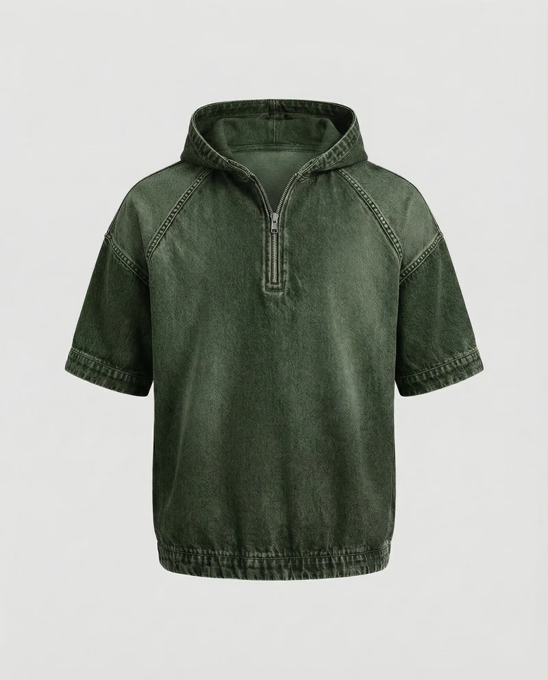 Herren Jeansoptik Raglan-Hoodie
