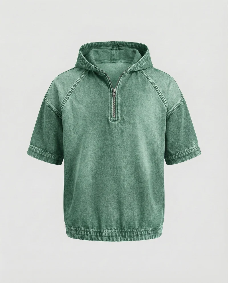 Herren Jeansoptik Raglan-Hoodie