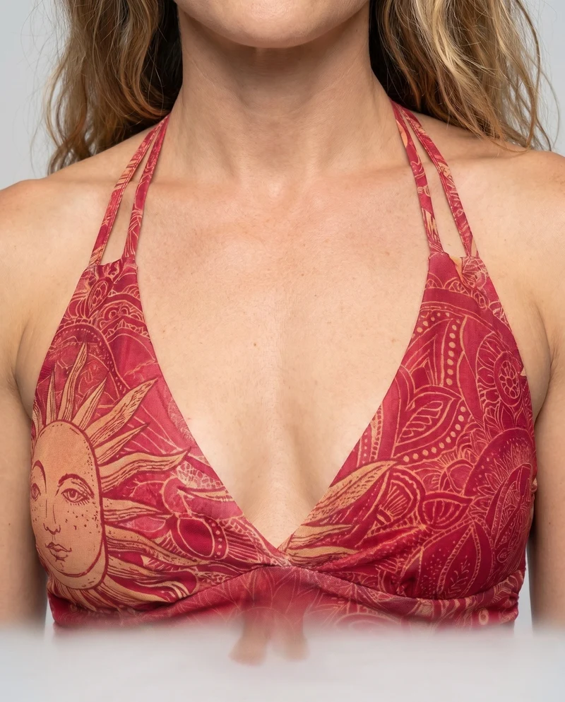 Damen Sommerliches Wickelkleid mit Rüschendetails und verspieltem Design