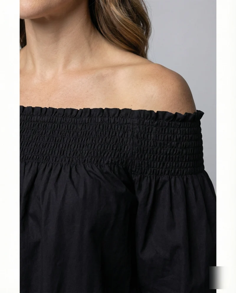 Damen langes Hemdblusenkleid aus Leinenmix