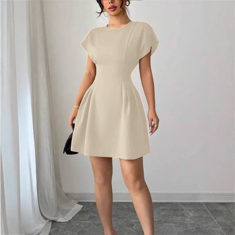 Damen Wickelkleid mit elegantem Schnitt und fließendem Rock