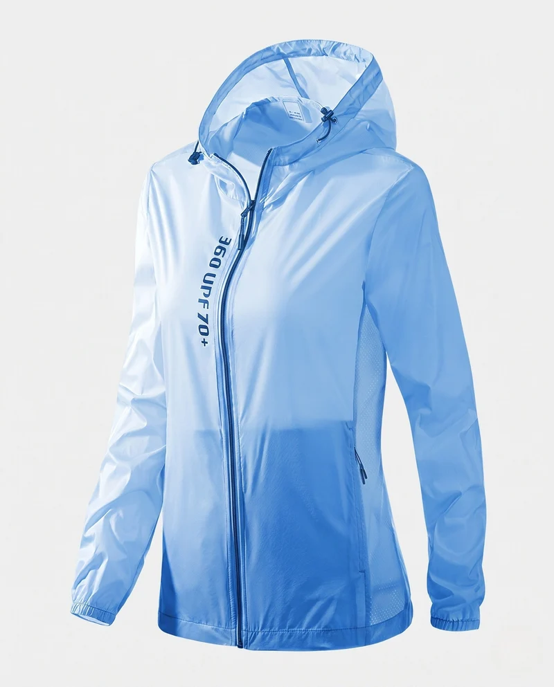 Damen ultraleichte Sportjacke mit schützendem UV-Schutz