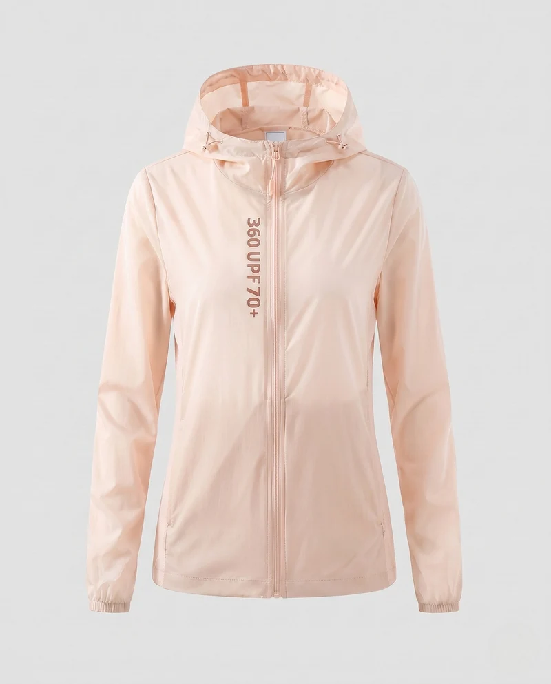 Damen ultraleichte Sportjacke mit schützendem UV-Schutz