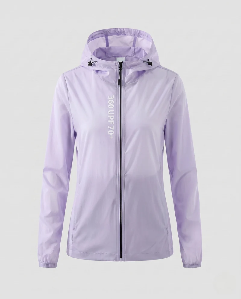Damen ultraleichte Sportjacke mit schützendem UV-Schutz
