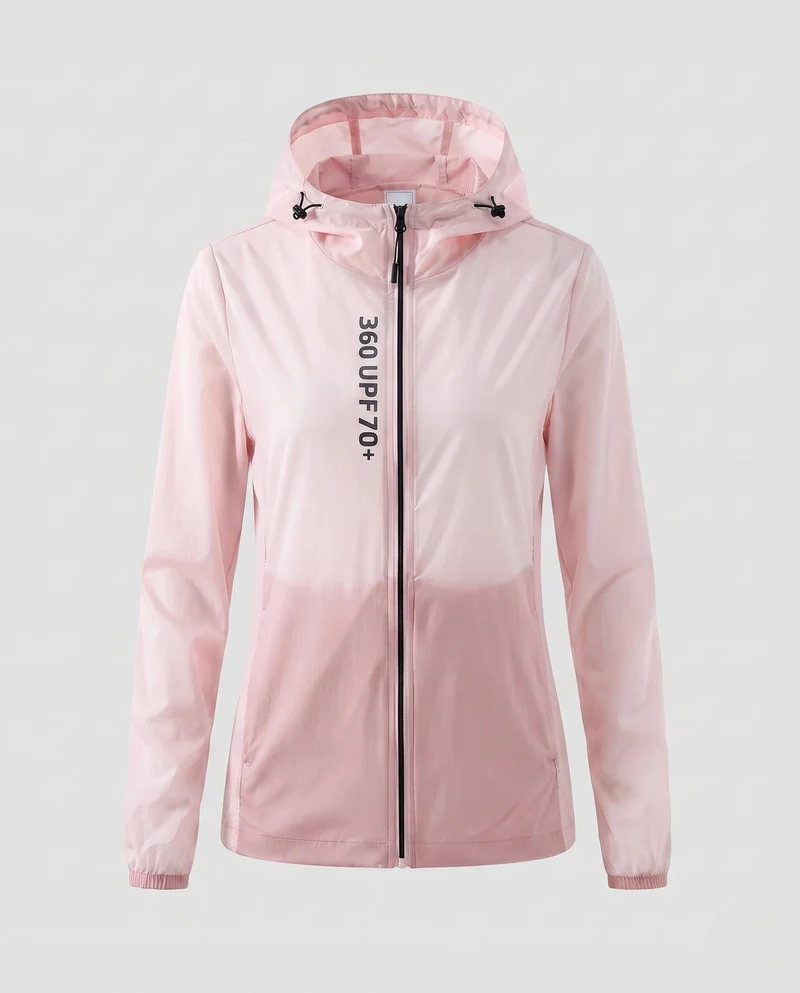 Damen ultraleichte Sportjacke mit schützendem UV-Schutz