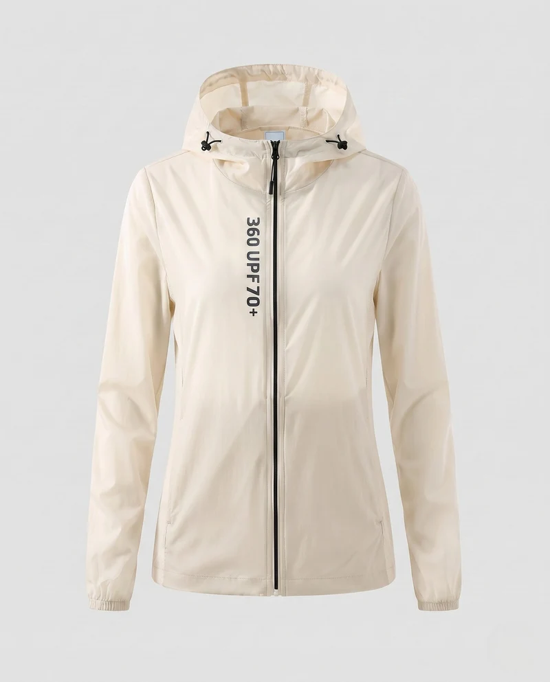Damen ultraleichte Sportjacke mit schützendem UV-Schutz