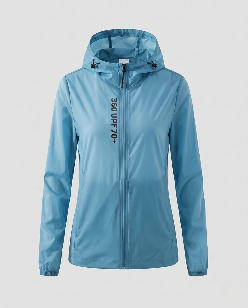 Damen ultraleichte Sportjacke mit schützendem UV-Schutz