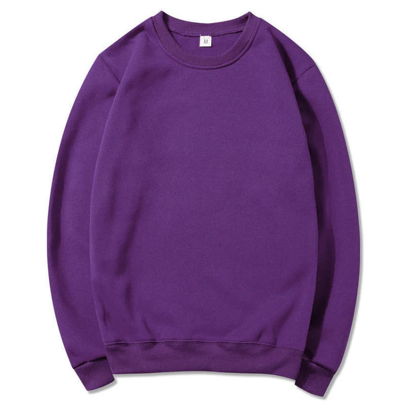 Damen Sweatshirt aus weichem Baumwollmaterial mit Rundhalsausschnitt