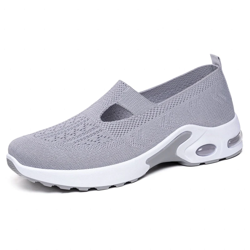 Damen Atmungsaktive Slip-On Freizeit-Schuhe mit dämpfender Sohle