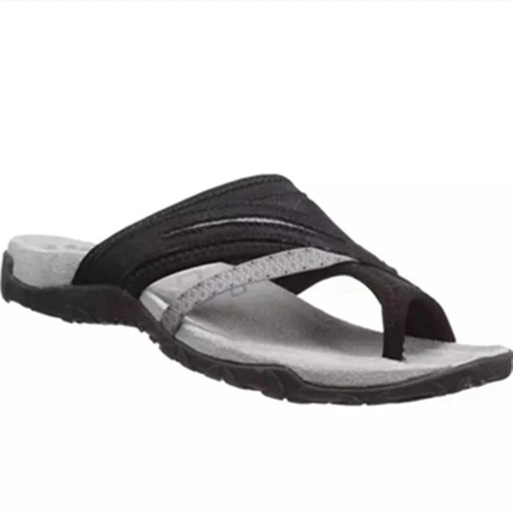 Damen Zehentrenner Sandalen mit anatomischer Fußbettung und rutschfester Sohle