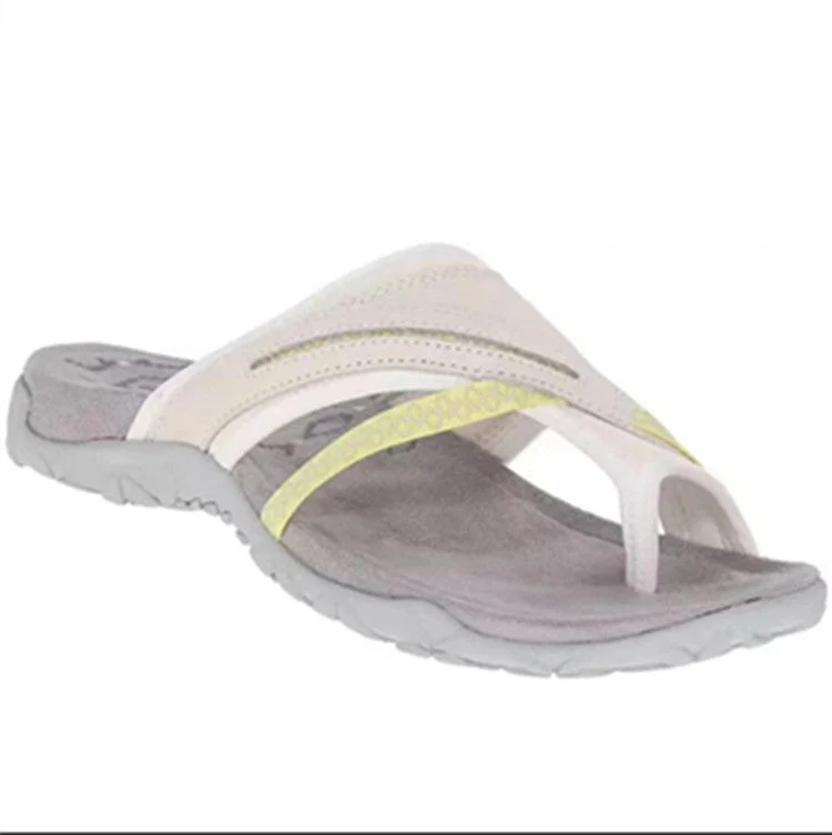 Damen Zehentrenner Sandalen mit anatomischer Fußbettung und rutschfester Sohle