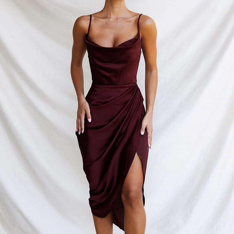 Damen Abendkleid mit Drapierung