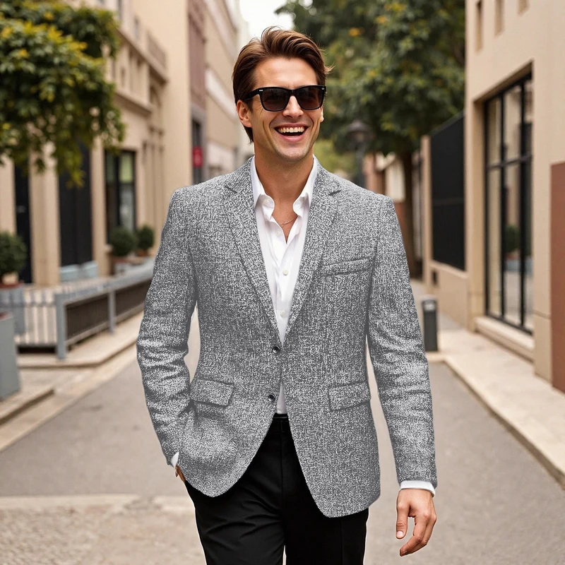 Herren eleganter Blazer aus Wolle
