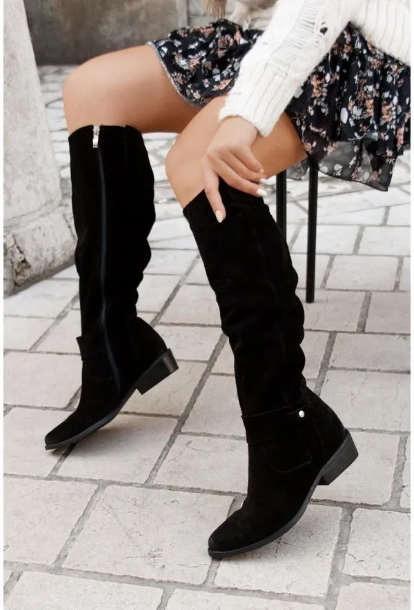 Warme Wildlederstiefel - Bequeme Winterschuhe - Arvani
