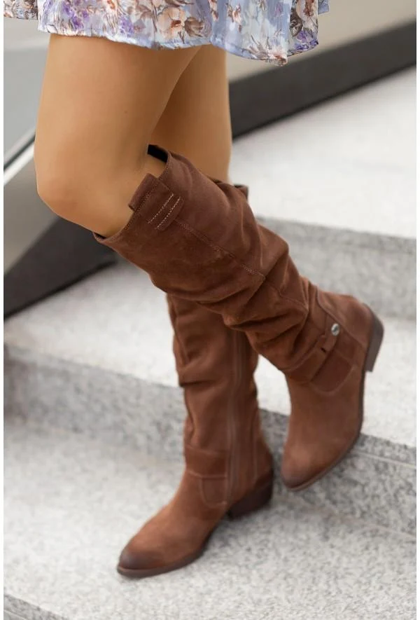Warme Wildlederstiefel - Bequeme Winterschuhe - Arvani