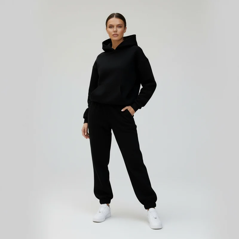 Weiches Warmes Freizeit Jogging Set