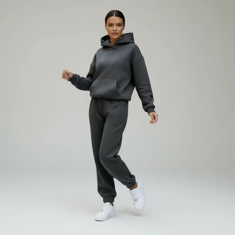 Weiches Warmes Freizeit Jogging Set