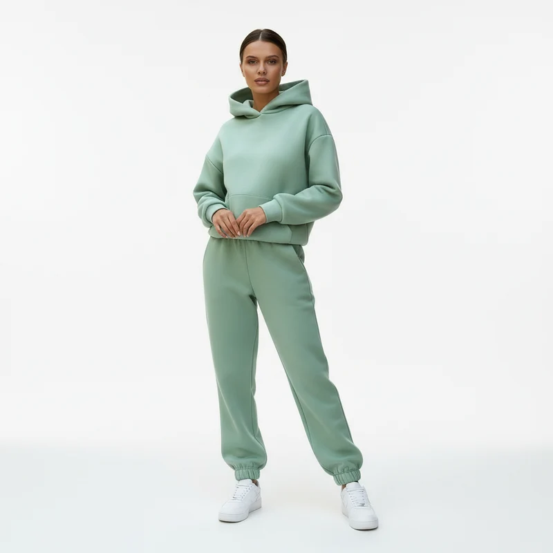Weiches Warmes Freizeit Jogging Set