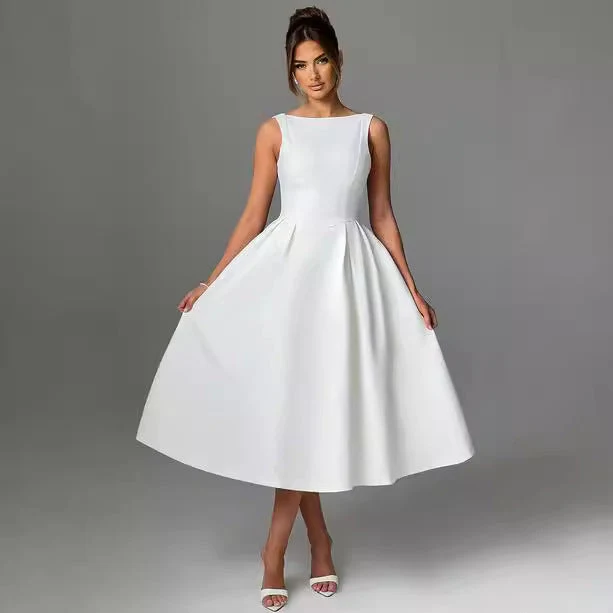 Damen Elegantes Maxikleid mit ausgestellten Ärmeln und raffiniertem Rock