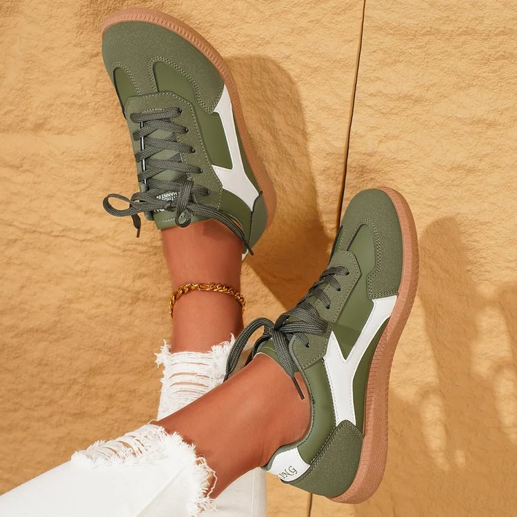 Damen Sportliche Sneakers mit atmungsaktivem Obermaterial und rutschfester Sohle