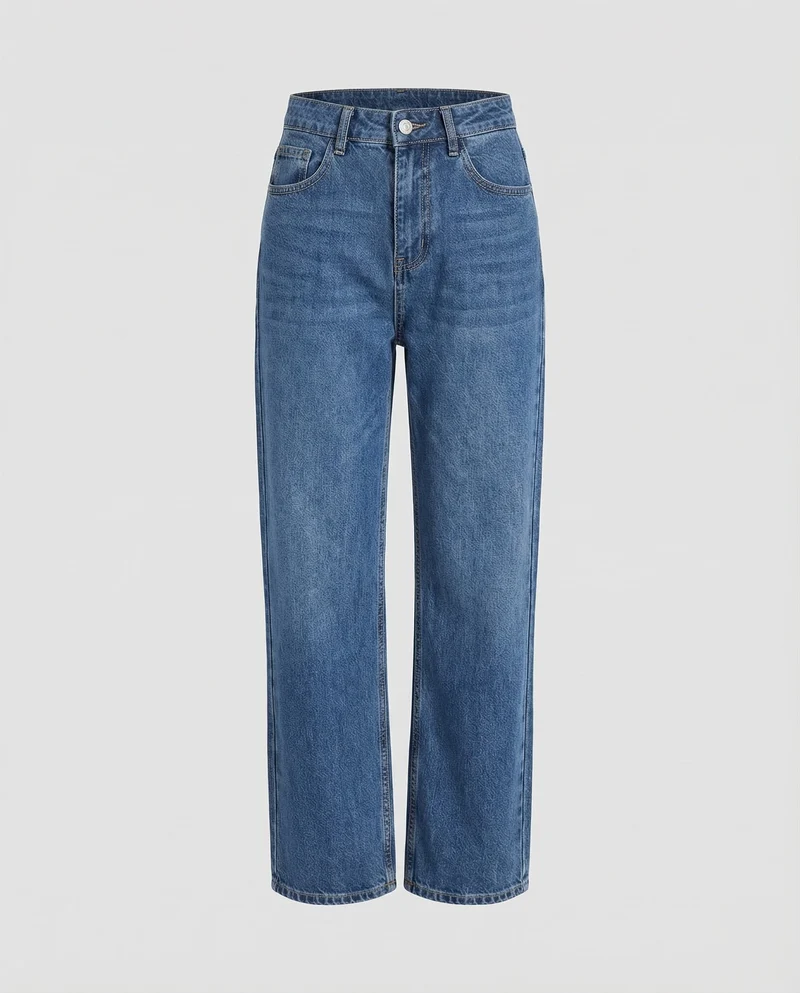 Damen Jeans High Waist Gerade