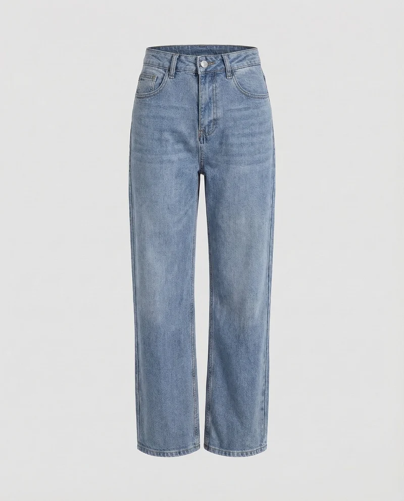 Damen Jeans High Waist Gerade
