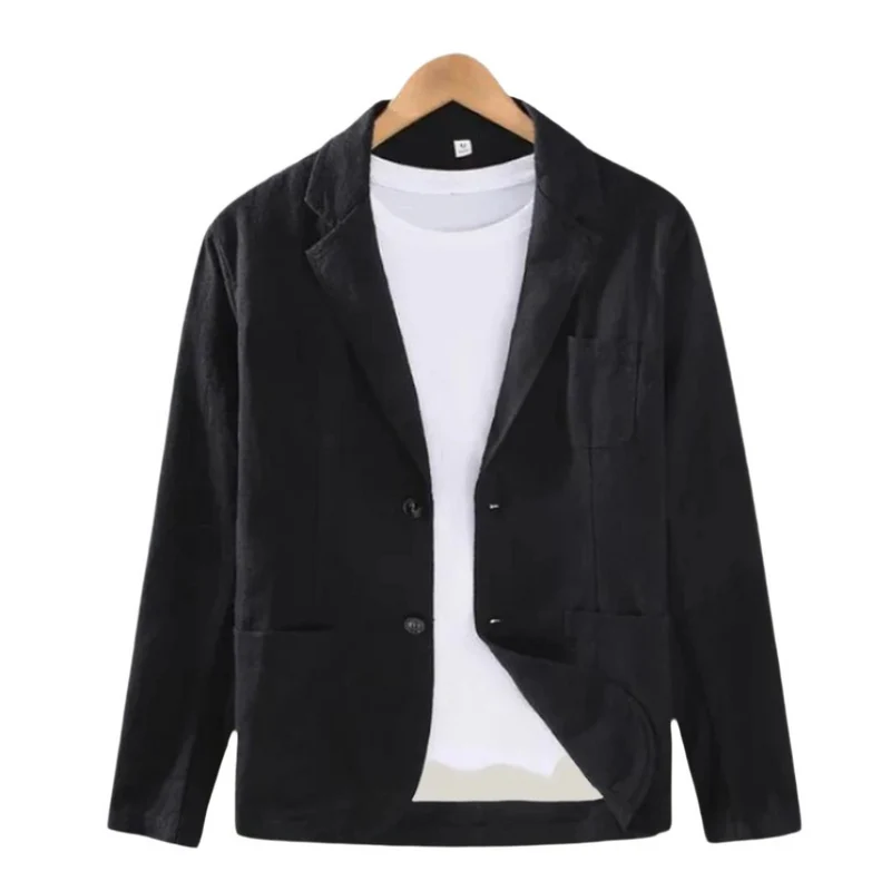 Herren Eleganter Italienischer Leinenblazer Charmante Jacke für Männer