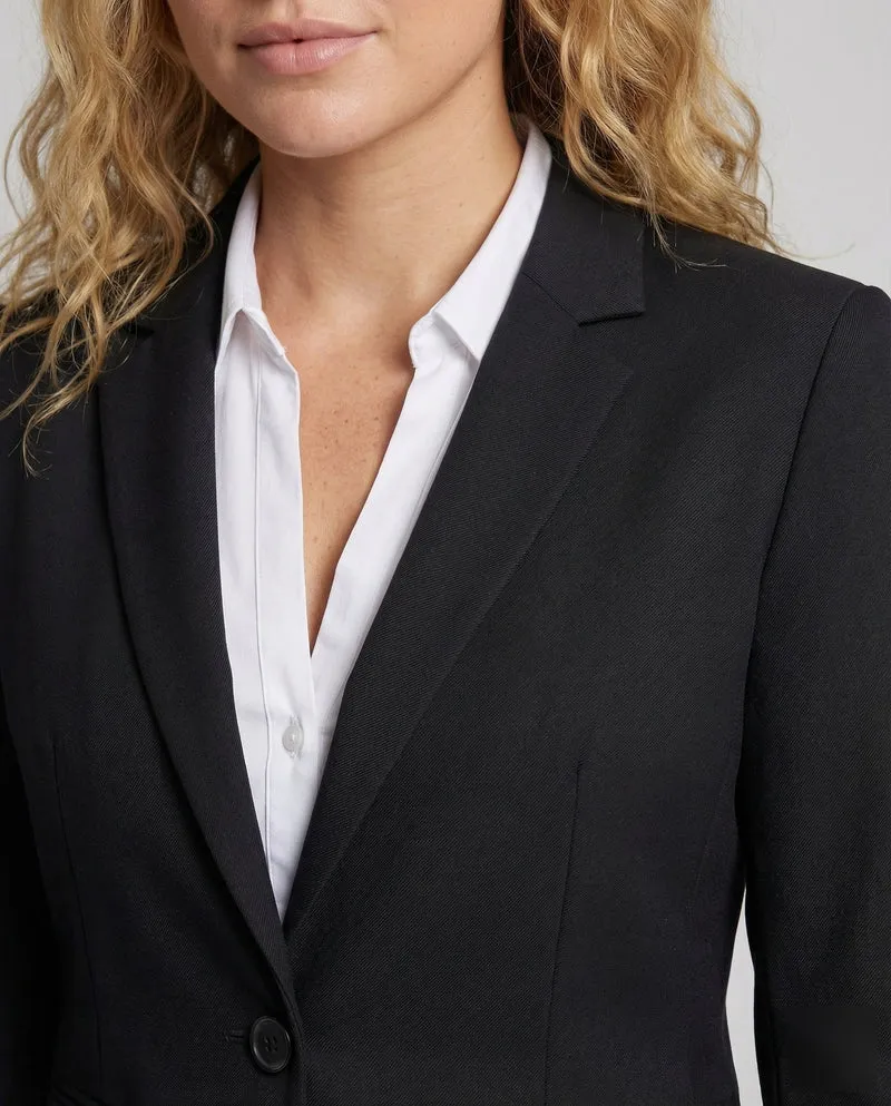 Damen Business-Blazer Ein-Knopf-Verschluss