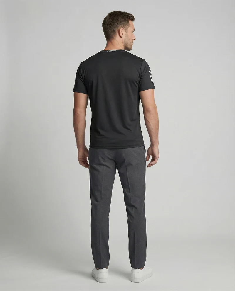 Herren nan atmungsaktives Funktions-T-Shirt mit Netzstruktur und reflektierenden Ärmeldetails