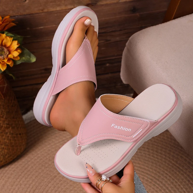 Damen Zehentrenner-Schuhe mit rutschfester Sohle und anatomischer Fußbettung