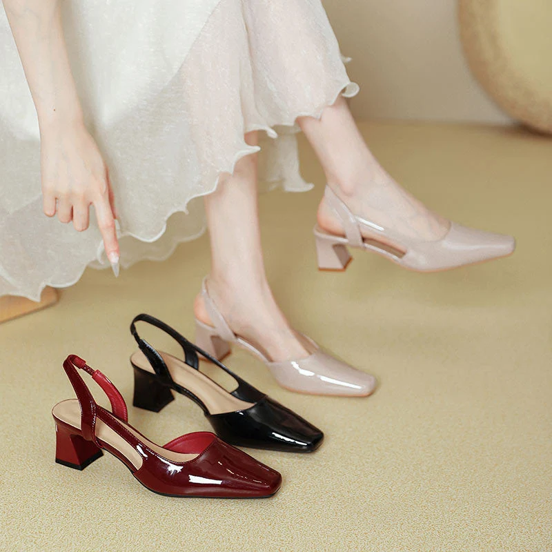 Damen Slingback-Pumps mit modernem Design und bequemem Blockabsatz