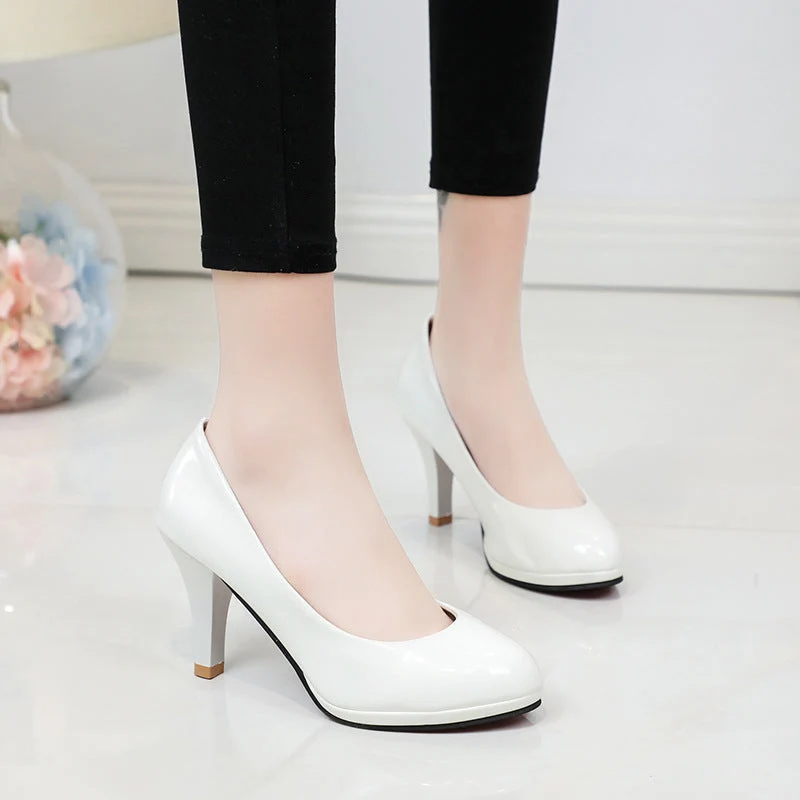 Damen klassische Pumps mit elegantem Blockabsatz und komfortabler Innenpolsterung