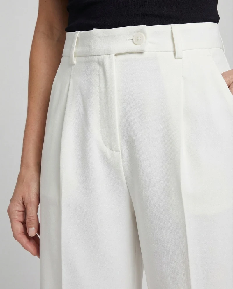 Unisex Stoffhose weit mit geradem Bein