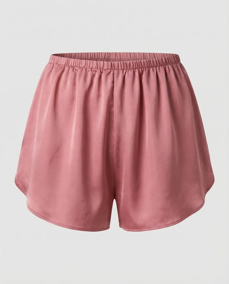 Damen Satin Schlafshorts Leicht