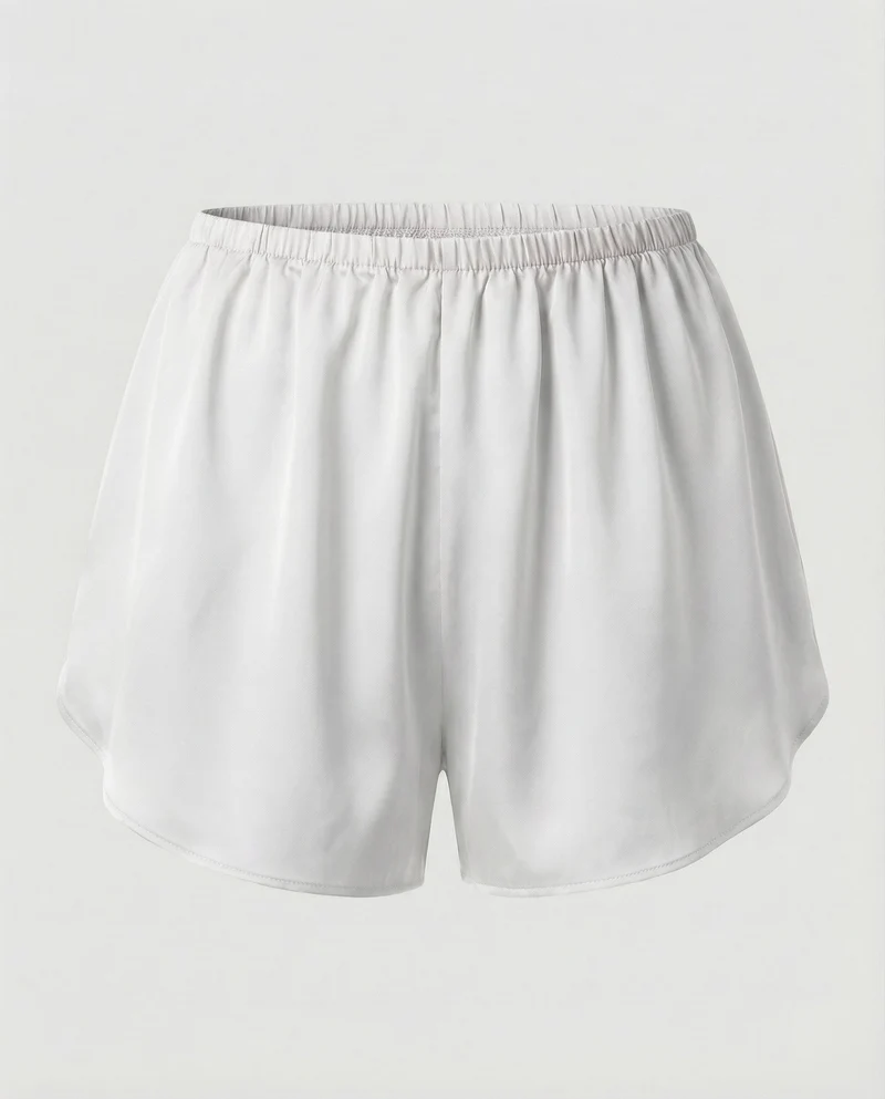 Damen Satin Schlafshorts Leicht