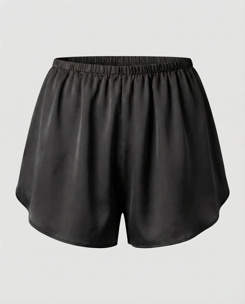 Damen Satin Schlafshorts Leicht