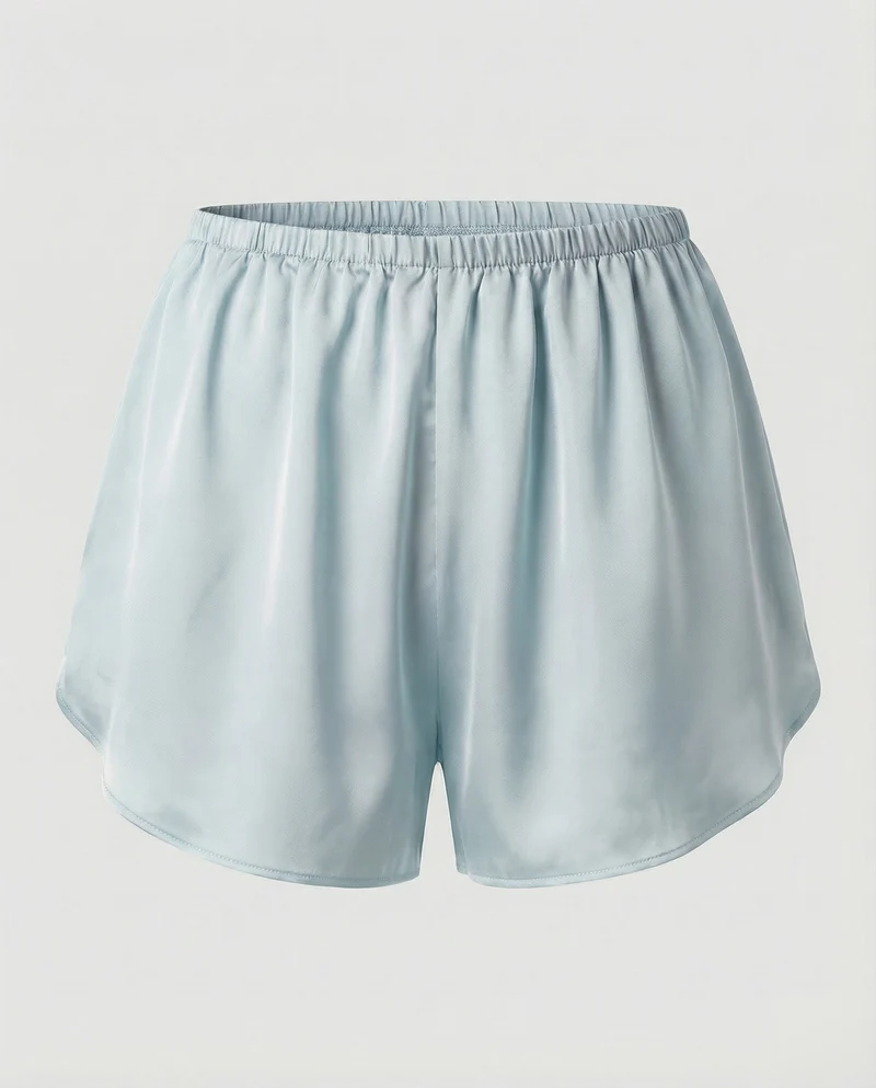 Damen Satin Schlafshorts Leicht