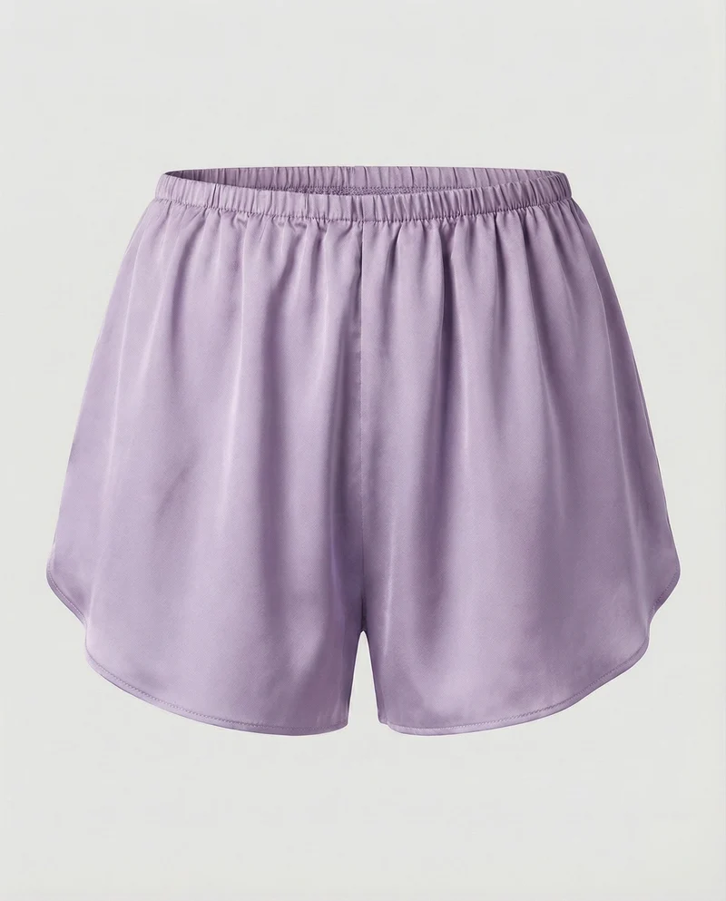Damen Satin Schlafshorts Leicht