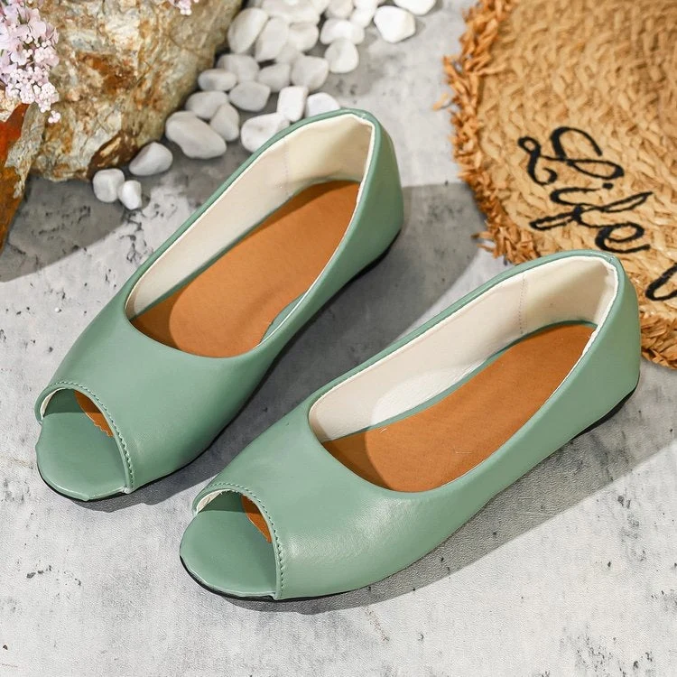 Damen Offene Ballerinas mit anatomischem Fußbett Nord Taschen